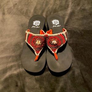 Yellow Box Boho Wedge Flip Flop